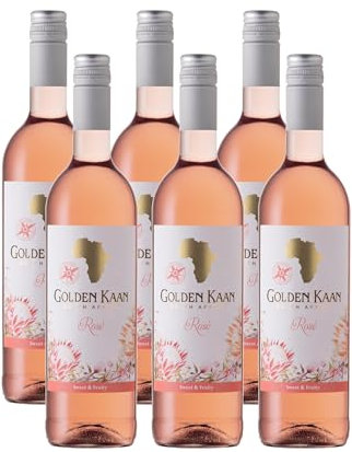 Golden Kaan Rosé – Der trockene, elegante Roséwein des Qualitätsweingutes aus Südafrika (6 x 0,75l)