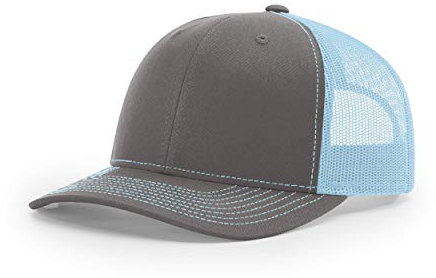 Richardson. Charcoal/Columbia Blue. Adjustable. 112. 00739845507275