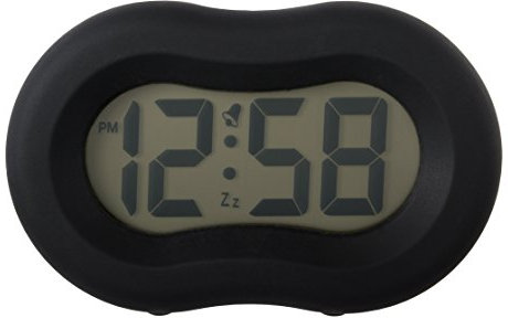 Acctim 15113 Vierra Alarm Clock, Black, Silicone, One Size