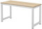 Millhouse Computer Desk for Home Office, Study, Gaming, and Workstation, PC & Laptop Table, Beech-White