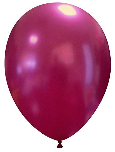 Event Kauf 25-1000 STK. Luftballons Metallic/Standard, Ø ca. 27 cm, Helium (25 Stück, Metallic Nr.21: Bordeaux)