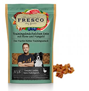 Martin Rütter Trainingsknöchelchen Ente mit Birne und Mangold | gesund und natürlich | getreidefrei | Fleischprodukt Monoprotein | Made in Germany