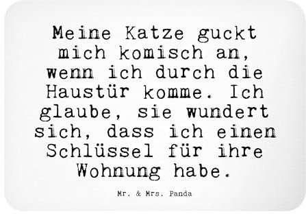 Mr. & Mrs. Panda Magnet Meine Katze guckt Mich... - Geschenk, Miezekatze, Motivmagnete, Pinnwandmagnet, Dekomagnet, Spruch Sprüche Weisheiten Zitate