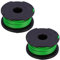 SPARES2GO Spool & Line Refill for Black + Decker GL7033 GL8033 GL9035 STB3620L Grass Strimmer Trimmer (Pack of 2)