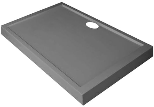 Novellini Olympic Piatto Doccia Alto Dimensione 100x80 Altezza 11,5 cm Colore Grigio Forma Rettangolare Installazione Appoggio Pavimento Superficie Liscia Materiale Acrilico
