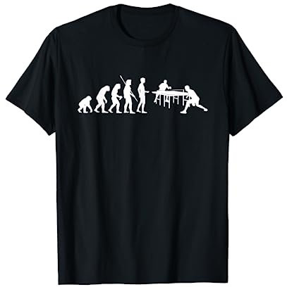 Evolution Tischtennisspieler - Ping-Pong Tischtennis T-Shirt