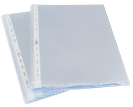 Favorit Buste Perforate Trasparenti, 22 x 30 cm, Adatte per Documenti A4, Lucide, 200 PEZZI
