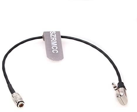 SZRMCC Ultrasync Timecode-Kabel für DSLR-Kameras, rechtwinklig, DIN 1.0, 2.3, BNC auf rechtwinkligem 3,5-mm-Klinkenstecker
