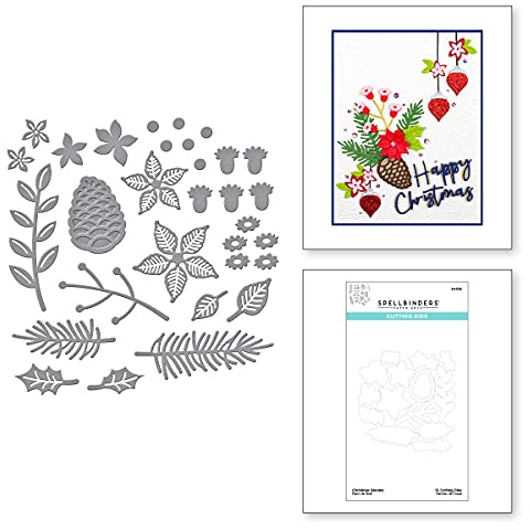 Spellbinders Christmas Blooms Tis The Season Collection Metallschablonen