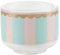 Miss Etoile Eierbecher Stipes Eierhalter Eier-Becher Eier-Halter Porzellan Streifen Blau Rosa Goldrand
