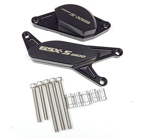 VSKTE CNC POM. Frame Slider Crash Pad Engine Stator Case Saver Cover Fit für Suzuki GSX-S1000 GSX-S1000F GSXS1000 GSX-S 1000 2015 2016 Case-Gehäuse Ersatz (Color : Black)