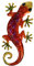 YARNOW 1Pcs Metall Gecko Wanddekoration Gecko Wandskulptur 3D Wanddeko Wandkunst Wandschmuck Gartendeko Eisenkunst Hängende Dekoration für Garten Wohnzimmer