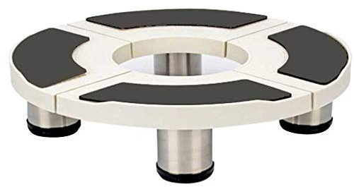 Soporte Cilíndrico de la Base Del Gabinete Del Acondicionador de Aire Soporte Móvil de la Piscina de la Fregona de la Fregona de la Maceta Del Aumento de 3 Archivos, D-J, Negro, Los 8cm