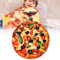 VFDC Decken, Runde Kuscheldecke, Fleece Decke, Kuscheldecke Personalisiert, Flauschige Decke, Winter Blanket, Wolldecken für Couch, Pizza Fleecedecke, Ø180cm