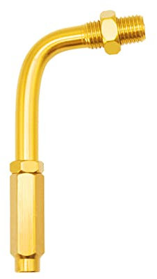 Huamengyuan Throttle Cable Guide Pipe, M10 Internal Thread Hose Screw Head Made of Aluminium Motorcycle Throttle Cable Angle Pipe Elbow Throttle Cable Guide 90° Offroad Motorcycle Accessories