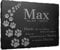 mtb more energy Gedenktafel Grabstein Schiefertafel - Pfotenweg ''Hunde'' - personalisierbar - 20x15 cm - Grabplatte Haustier Hund