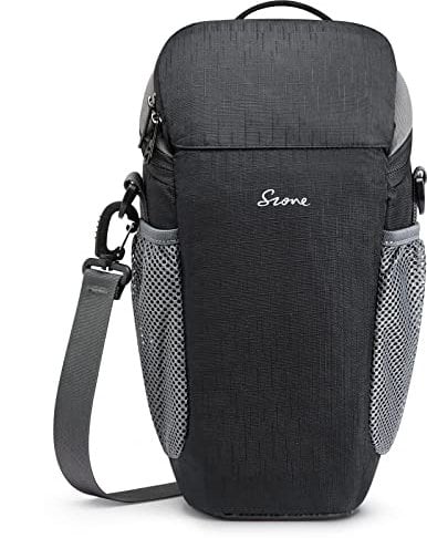 S-ZONE Custodia per fotocamera DSLR/SLR, impermeabile, per fotografi, compatibile con Nikon, Canon, Sony, Nero, Zaino casual