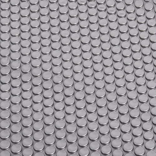 Couverture à bulles pour jacuzzi – 2,4 x 2,4 m – Couverture solaire carrée pour piscine, spa, piscine et spa | Couverture thermique flottante très résistante pour isoler le chauffage solaire (gris)