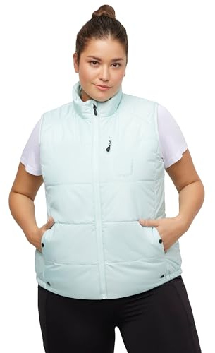 Ulla Popken, Damen, große Größen, Steppweste Brusttasche, wasserabweisend