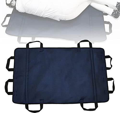 GJWB Wendebettlaken für bettlägerige Inkontinenzeinlagen, Wiederverwendbare Betteinlagen zur Positionierung, Transferdecke mit verstärkten Griffen für ältere behinderte Patienten, 120 cm x 72 cm