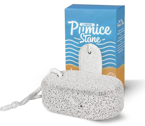 NIMXY Large Pumice Stone for Feet and Hands 1 Pc – Feet Hard Skin Remover – Foot Scrubber for Dead Skin – Natural Foot File and Callus Remover for Skin Exfoliation (Grey)