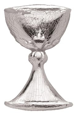 Kerzen-Wachsdekor für die Kerzengestaltung Kelch, silber