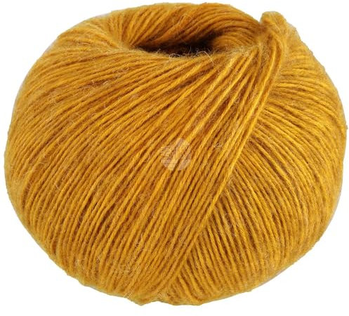 LANA GROSSA Ecopuno | Edle Netzgarnstruktur aus Baumwolle gefüllt mit Merino/Alpaka | Handstrickgarn aus 17% Schurwolle & 11% Alpaka Wolle | 50g Wolle zum Stricken & Häkeln | 215m Garn FB 94