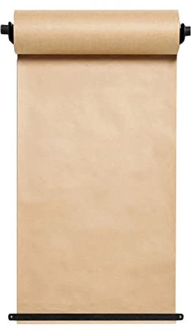 Studio Distributeur de Papier Kraft Mural, Listes de tâches Noires Coupe-Rouleau de Papier pour la Cuisine à Domicile/Art Mural pour Enfants Graffiti/Café Bar Menu Quotidien (Couleur : Noir, Taille