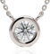 Ethos Jewelry 585 Echtgold Elegante 14k Weißgold 0.10ctw Diamant Halskette - Verstellbar, Zierlich mit G Farbe VS-SI Diamanten, geeignet für Damen