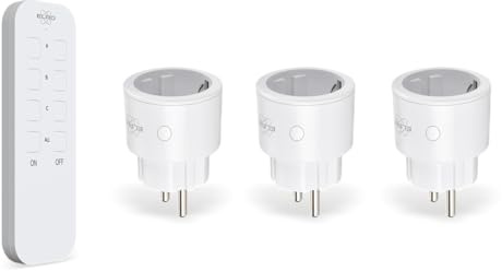 ELRO RC1300 Funk-Schalter-Set – Intelligente Steckdose + Fernbedienung – Innenbereich – 40m Reichweite