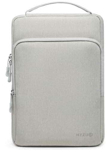 HYZUO 15-16 Inch Laptop Bag Sleeve for MacBook Pro 16 M4 M3 M2 M1 2025-2019, 15 Surface Book, Notebook Case for 15 15.6 Dell HP Lenovo ThinkBook Asus Acer Samsung Huawei, Light Grey