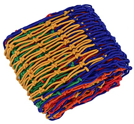 Rete di sicurezza per bambini per scale e parco giochi Corda colorata Mesh per la sicurezza esterna Balcone Anticaduta Decorazione personalizzabile