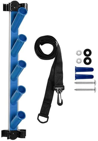 Rangement d'accessoires de piscine, organisateur d'outils de piscine, Cintre pour poteau d'écumoire de piscine, Rangement des fournitures de piscine pour poteau télescopique, filet d'écumoire et autre