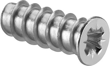 LIKERAINY Vis à Euro en Acier 6,3 x 13,5 mm Varianta Fixations pour Meubles avec Filetage Complet Diamètre D'alésage 5 mm Vis Assemblage pour Bois Coulisses de Tiroirs Coulissants 200 Pièces