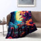 Decke aus Flanellstoff, farbenfrohe, bezaubernde Sonnenblumen, leichte, gemütliche Bettdecke, für Sofa/Couch/Bettüberwurf, für Erwachsenenschlafzimmer, Geburtstagsgeschenk, Schlafsofa, Couch.