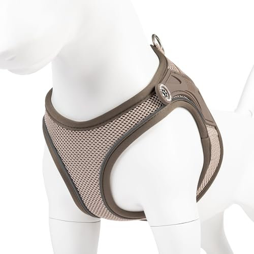 Max & Molly Hundegeschirr Matrix 2.0 Sand/XL als Air Vest Geschirr, Step-In Geschirr mit Gotcha! Smart ID, Außenseite aus leichtem Air Mesh Material - Komfort für deinen treuen Begleiter