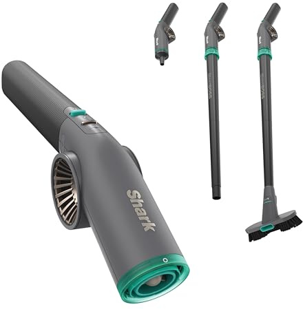 NOUVEAU Shark BlastBoss — Système de soufflage d'air tout-en-un avec BlastBroom, buse de précision, rallonge, nettoyage intérieur/extérieur, 0-305 km/h, souffleur à main sans fil, rechargeable
