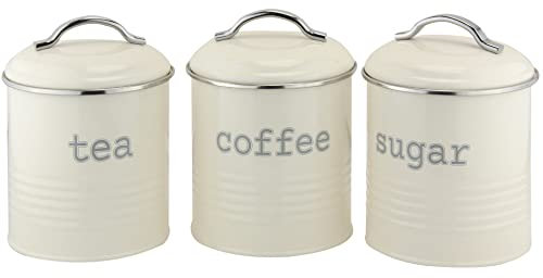 APOLLO Canister Round Cream, Set of 3 4851