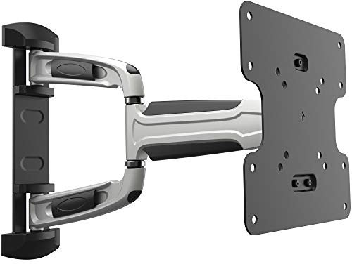 RICOO Support Murale TV Orientable S0722 Inclinable Universel 17-47 (43-120cm) Fix ation Mural Télévision LED/LCD/Incurvée VESA 200 x 200 Argent