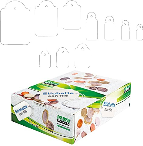 LEBEZ scatola 500 etichette con filo a392 (36x54mm)
