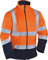 Vizwell Kontrast-Softshelljacke Warnschutzjacke Orange (XL)
