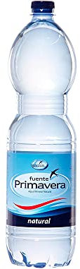 Fuente Primavera - Agua mineral natural botella de 1,5l (6 unidades)
