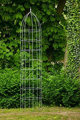 KUHEIGA Rankgerüst Rankhilfe Jumbo Obelisk Ø: 60cm Verzinkt H: 300cm aus Metall