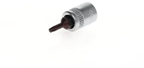 GEDORE Screwdriver bit socket Torx, T9, AF 2.50 mm, 1/4 6.3 mm, Screwdriver bit socket, Tool, ITX 20 T9