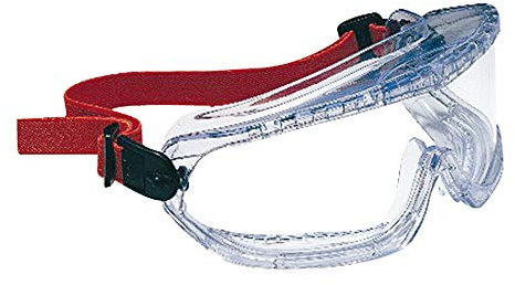 Honeywell 1006193 V-MAXX Brille mit indirekter Belüftung, transparenter FogBan-Linse, elastischem Stirnband