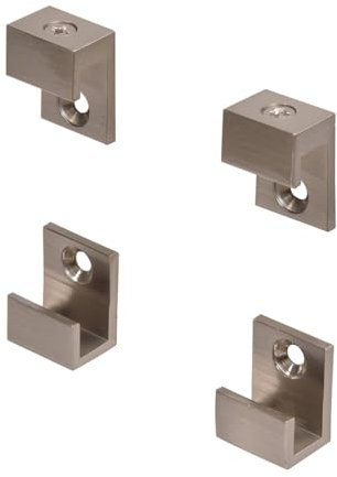 CRL Mc01bn Nickel gebürstet 5/8 breite Spiegel Clip Set