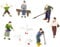 NOCH® „Landwirte“ Figuren-Set, bemalte Modellfiguren für ländliche Szenen, H0 1:87 ideal für Dioramen und Modellbahn