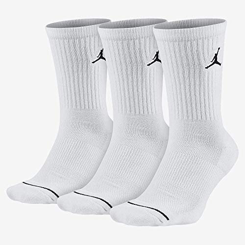 Nike Socken 3 Pack Jordan Jumpman Crew, White/Black, L, SX5545-100