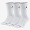 Nike 3 Pack Jordan Jumpman Crew Socken, Weiß/Schwarz, L