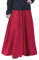 Battle-Merchant Mittelalterlicher Rock Damen Baumwolle | bodenlang und weit ausgestellt in div Farben S-XXL | Mittelalter LARP Kleidung Magd Wikinger (Rot, XL)